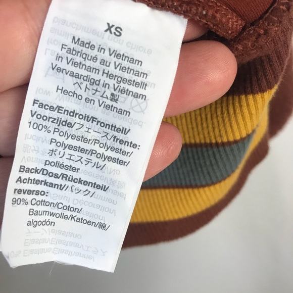 MADEWELL Sherpa Varsity Fleece Bomber Jacket XS - Picture 7 of 10